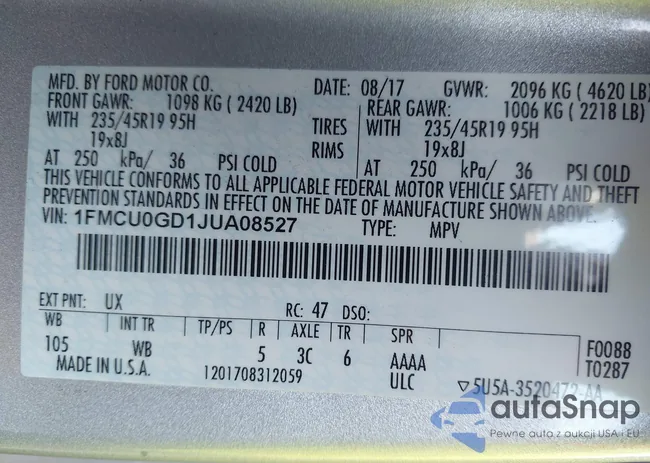 1FMCU0GD1JUA08527: 43951804