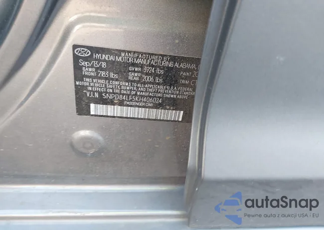 5NPD84LF5KH406024: 43951868