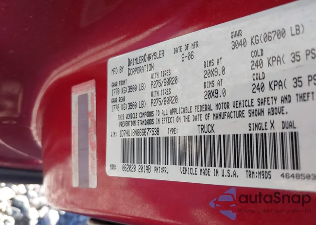 1D7HU18N86S677538: 43951871