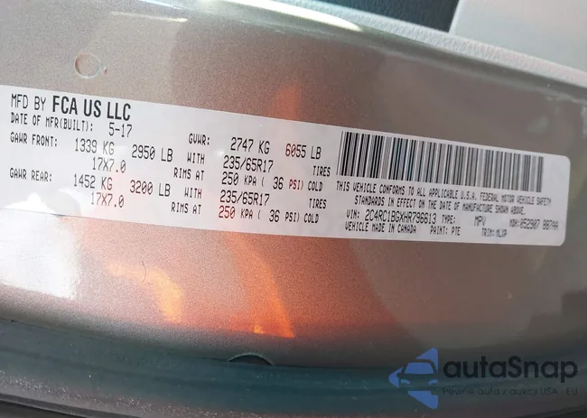 2C4RC1BGXHR796613: 43951957