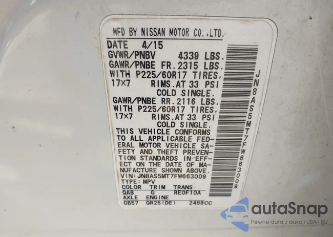 JN8AS5MT7FW663009: 43951997