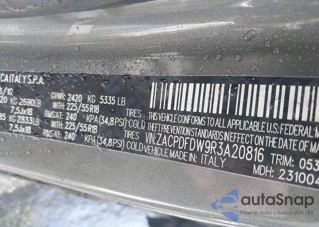 ZACPDFDW9R3A20816: 43952008