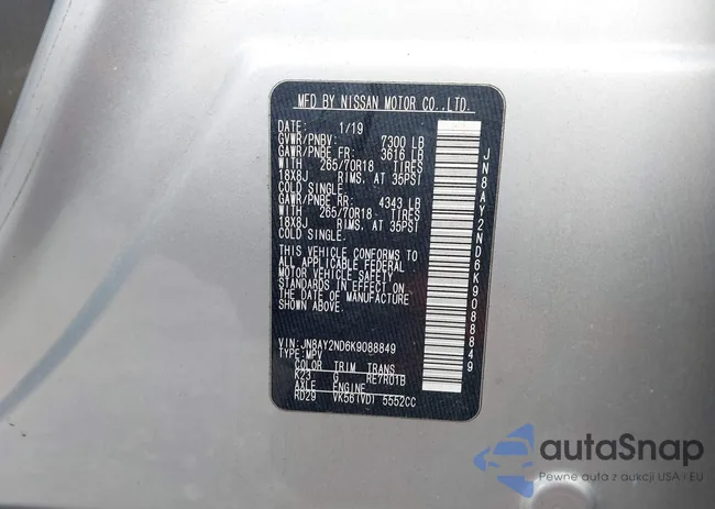 JN8AY2ND6K9088849: 43952064