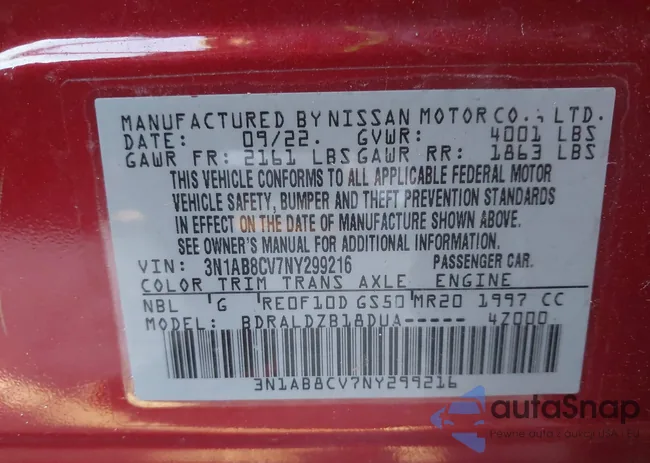 3N1AB8CV7NY299216: 43952142