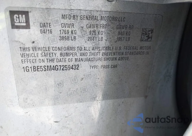 1G1BE5SM4G7259432: 43952274