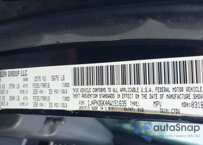 1J4PN3GK4AW151635: 43952302