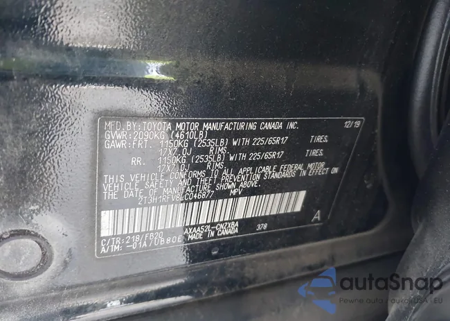 2T3H1RFV8LC046877: 43951548