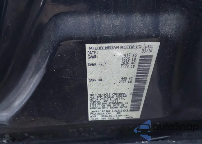 1N4AL3AP3GC188391: 43952770