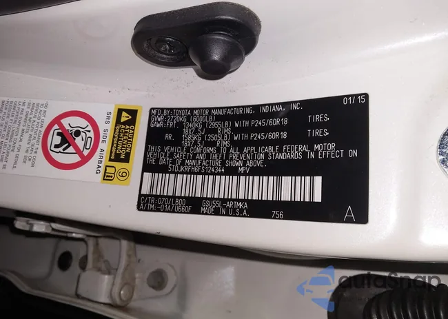 5TDJKRFH6FS124344: 43953004