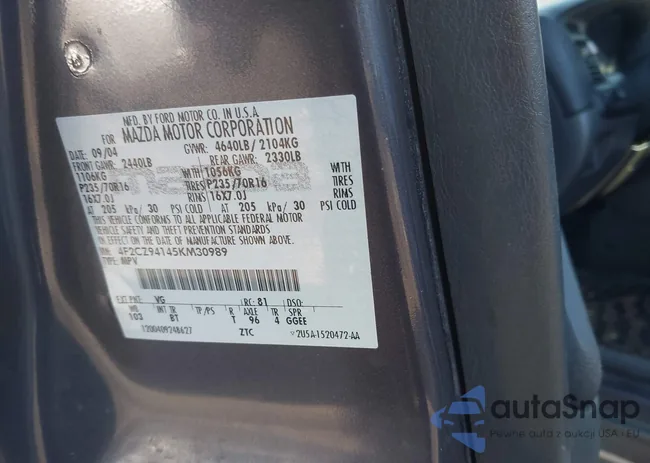 4F2CZ94145KM30989: 43953099