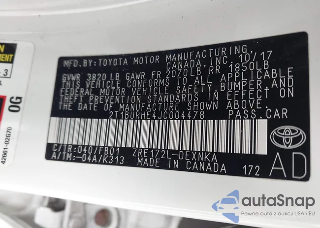 2T1BURHE4JC004478: 43953193