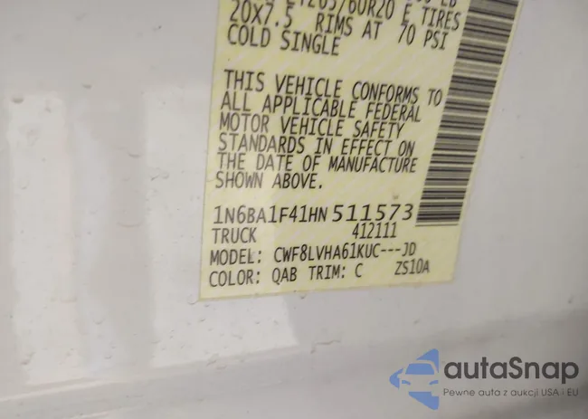 1N6BA1F41HN511573: 43953280