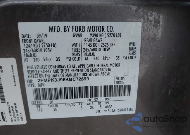 2FMPK3J96KBC72699: 43952448