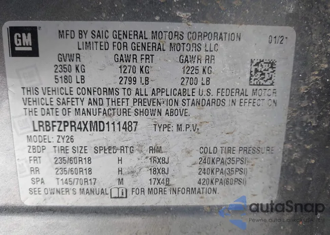 LRBFZPR4XMD111487: 43952504