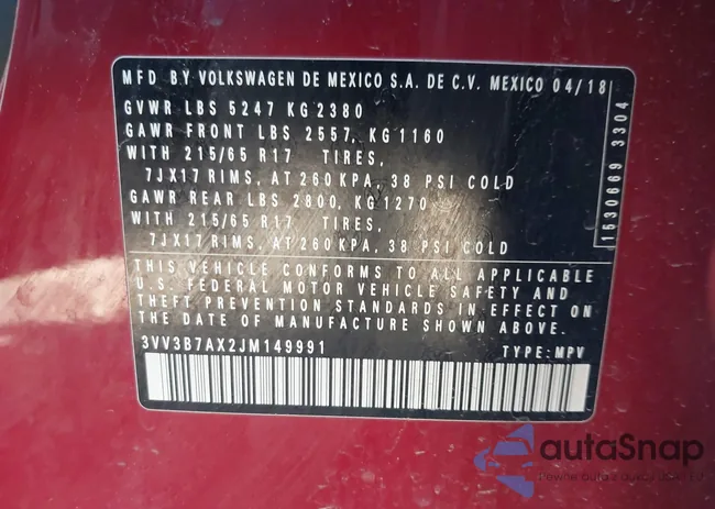 3VV3B7AX2JM149991: 43952670