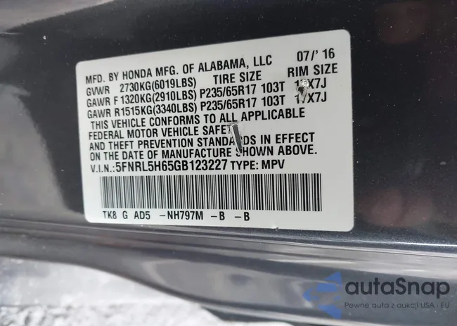 5FNRL5H65GB123227: 43953982