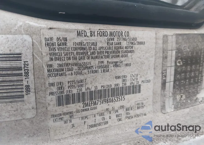 2MEFM75V98X653515: 43954103