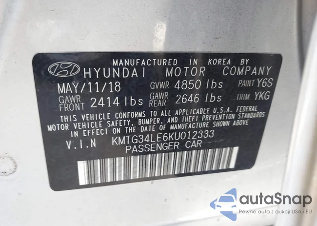 KMTG34LE6KU012333: 43954226