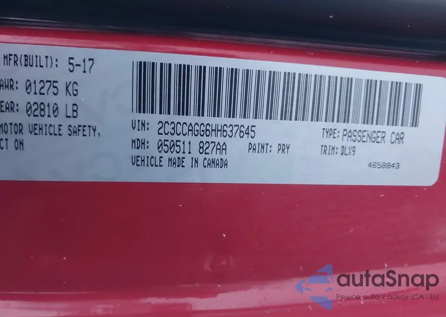 2C3CCAGG6HH637645: 43954253