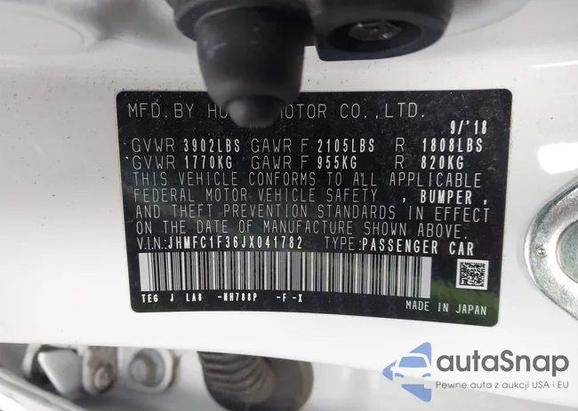 JHMFC1F36JX041782: 43953466