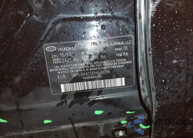 5NPEB4AC0DH678286: 43953546