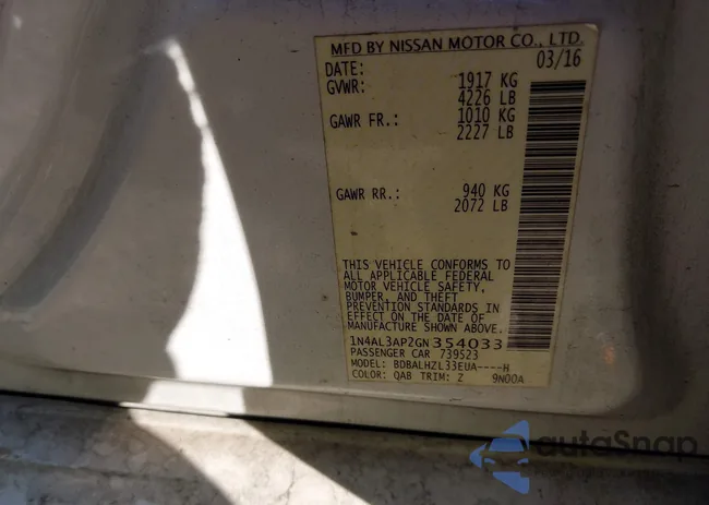 1N4AL3AP2GN354033: 43953614