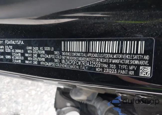 ZACPDFCW7R3A32559: 43953618