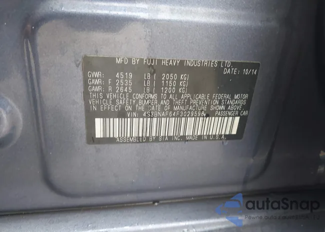 4S3BNAF64F3029598: 43954804