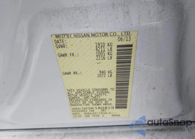 1N4AL3AP3DN580819: 43955221