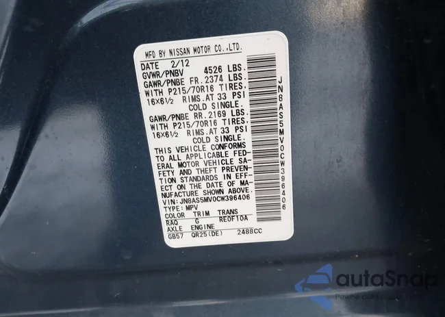 JN8AS5MV0CW396406: 43955294