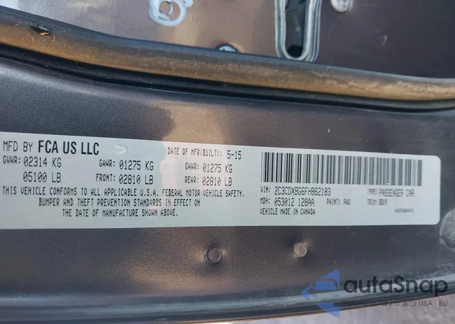 2C3CDXBG6FH862183: 43955335