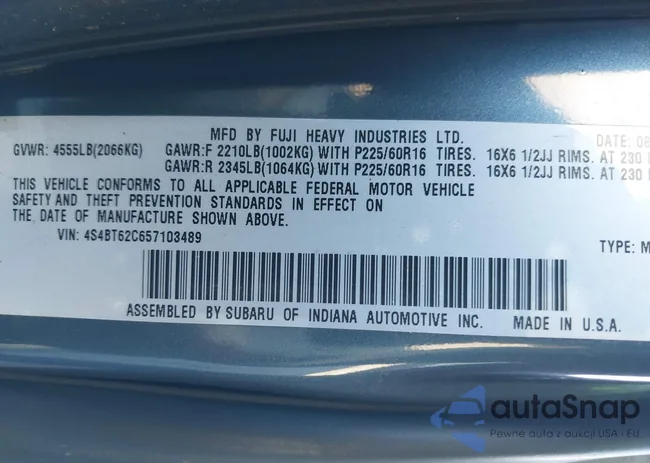 4S4BT62C657103489: 43954547