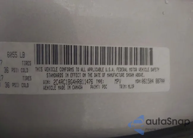 2C4RC1BG4HR811476: 43954553