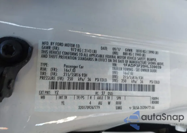 1FADP3F20HL339039: 43955806