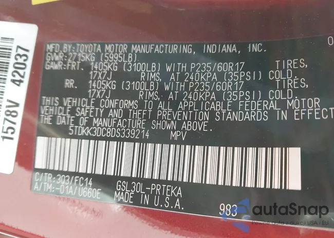 5TDKK3DC8DS339214: 43955954