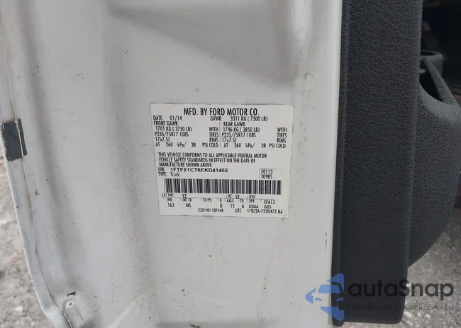 1FTFX1CT6EKD41402: 43956166