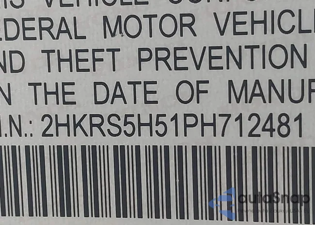 2HKRS5H51PH712481: 43956173