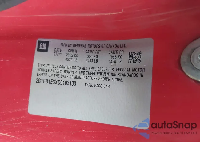 2G1FB1E3XC9103183: 43956241