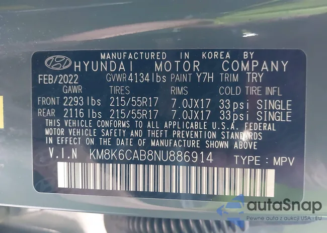 KM8K6CAB8NU886914: 43956272