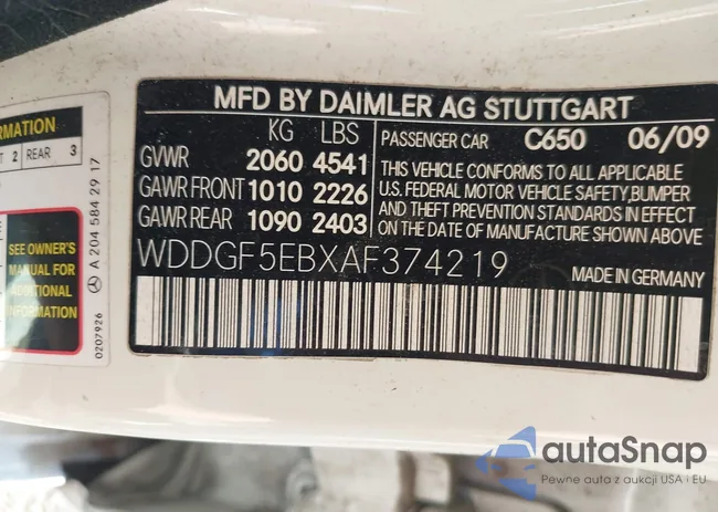 WDDGF5EBXAF374219: 43956280