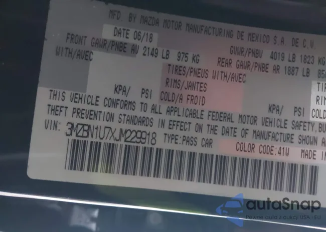 3MZBN1U7XJM229918: 43956353