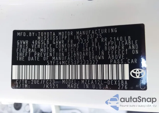 5YFS4MCE5SP233327: 43955386