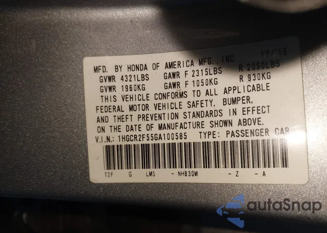 1HGCR2F55GA100585: 43955614