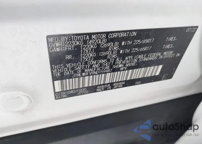 JTMLWRFV9ND159487: 43955621