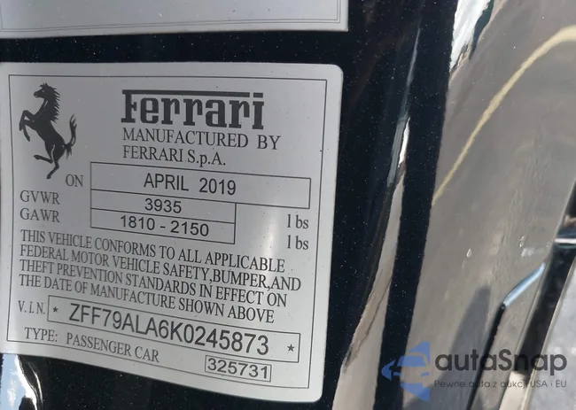 ZFF79ALA6K0245873: 43955666