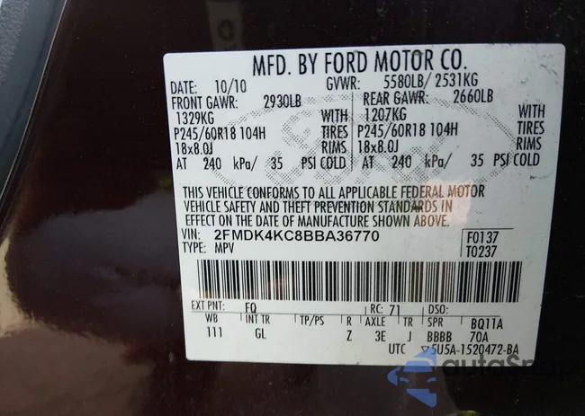 2FMDK4KC8BBA36770: 43955730