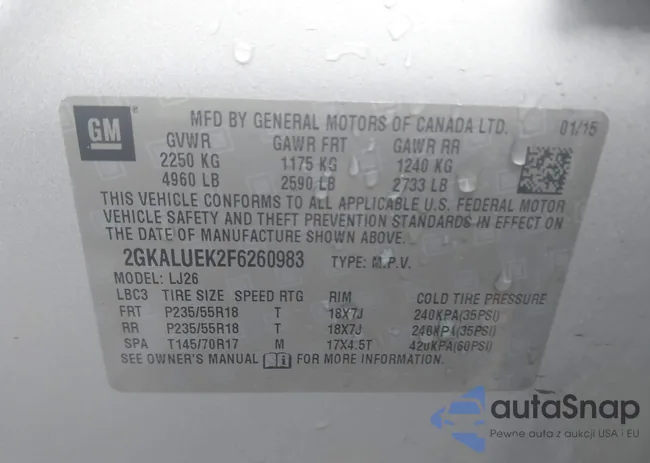 2GKALUEK2F6260983: 43957092