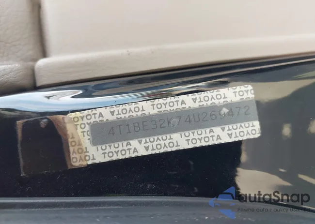 4T1BE32K74U269472: 43957295