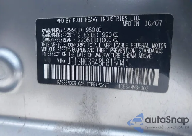 JF1GH63648H815041: 43956377