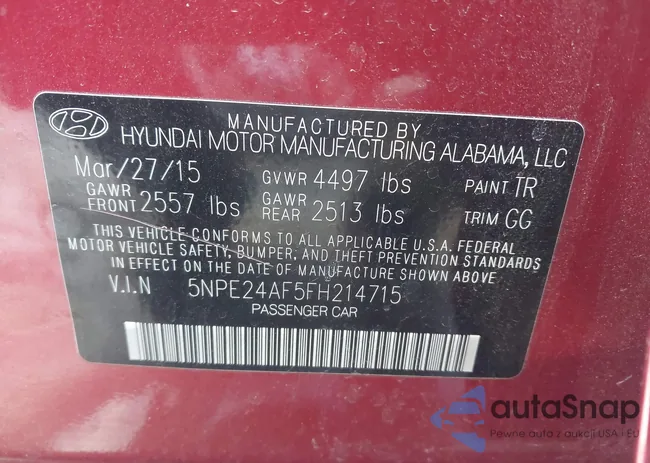 5NPE24AF5FH214715: 43956459